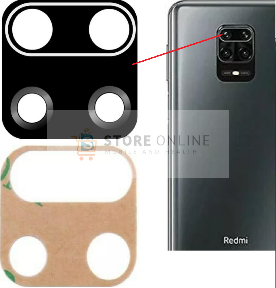 Xiaomi Note 9 9S Back Camera Glass Lens Replacement With Adhesive