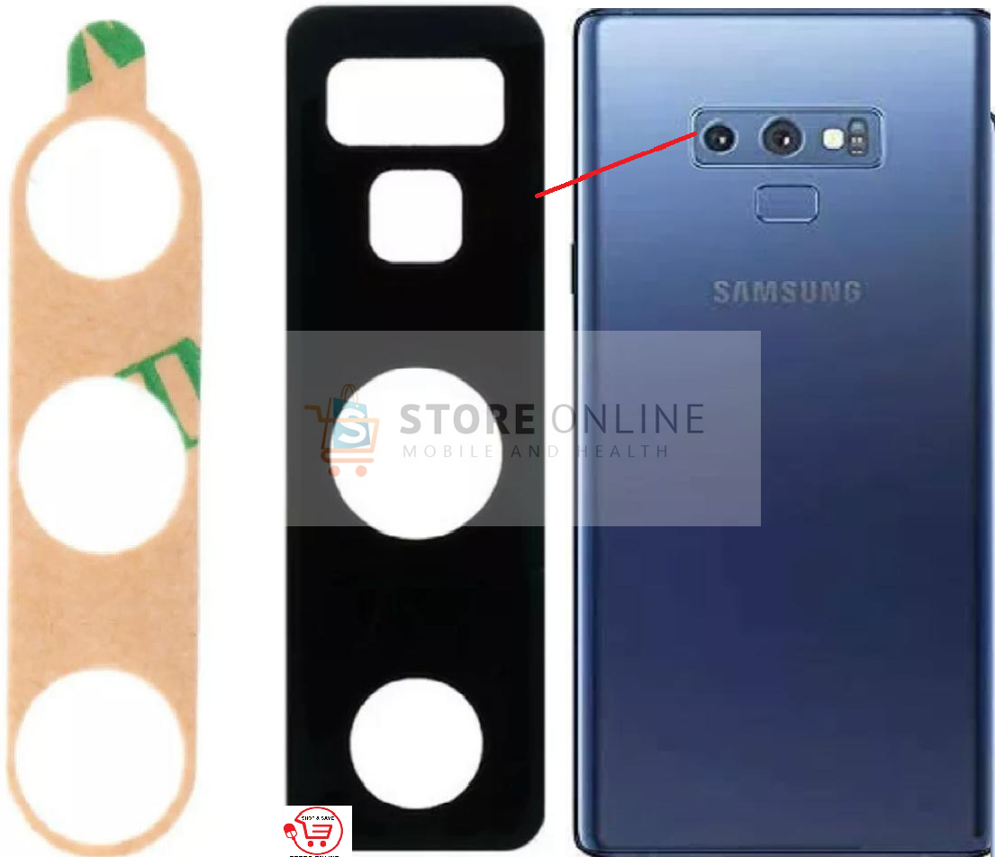 Samsung Galaxy Note 9 Camera Glass Replacement Back Camera Lens with Adhesive