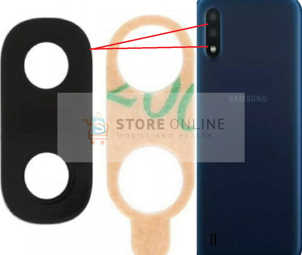 Samsung Galaxy A40 A405 Rear Back Camera Glass Lens With Adhesive