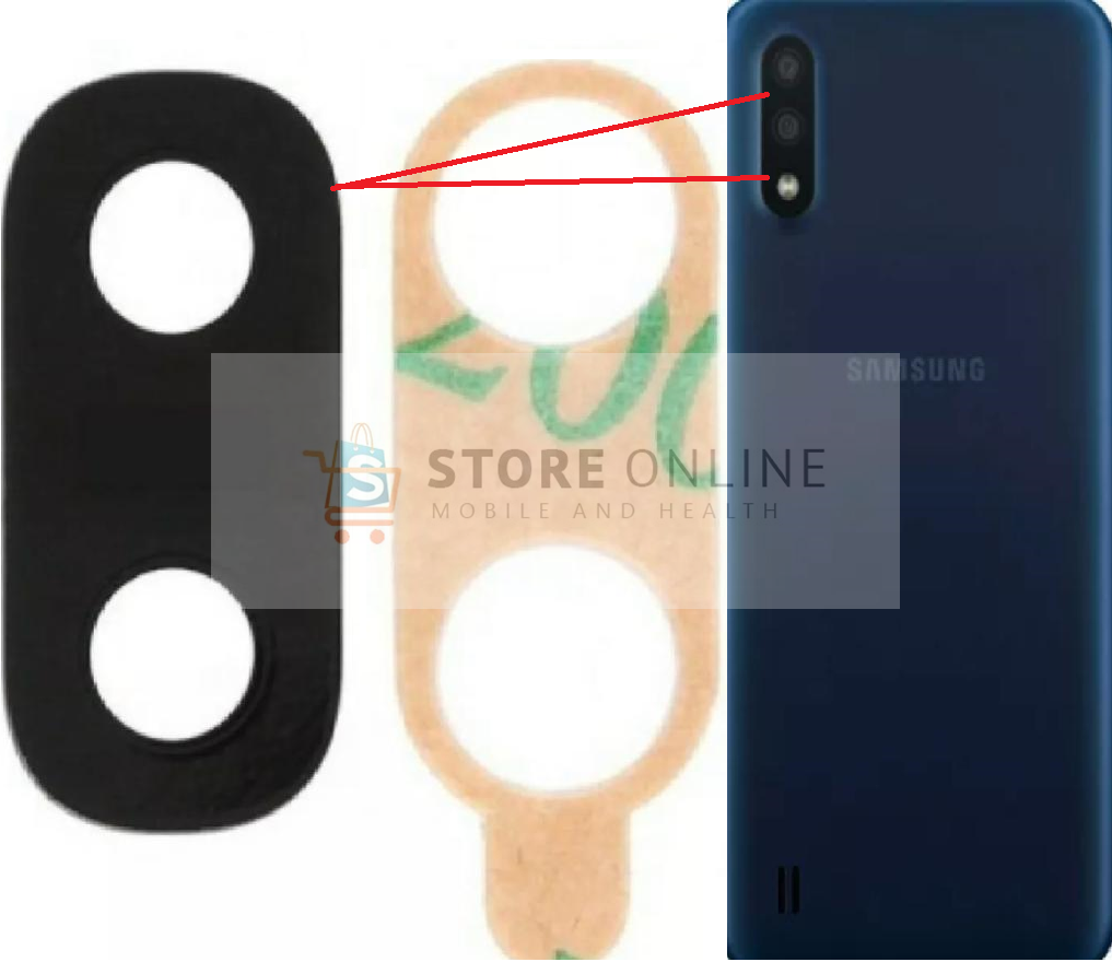 Samsung Galaxy A30 A305 Rear Back Camera Glass Lens With Adhesive