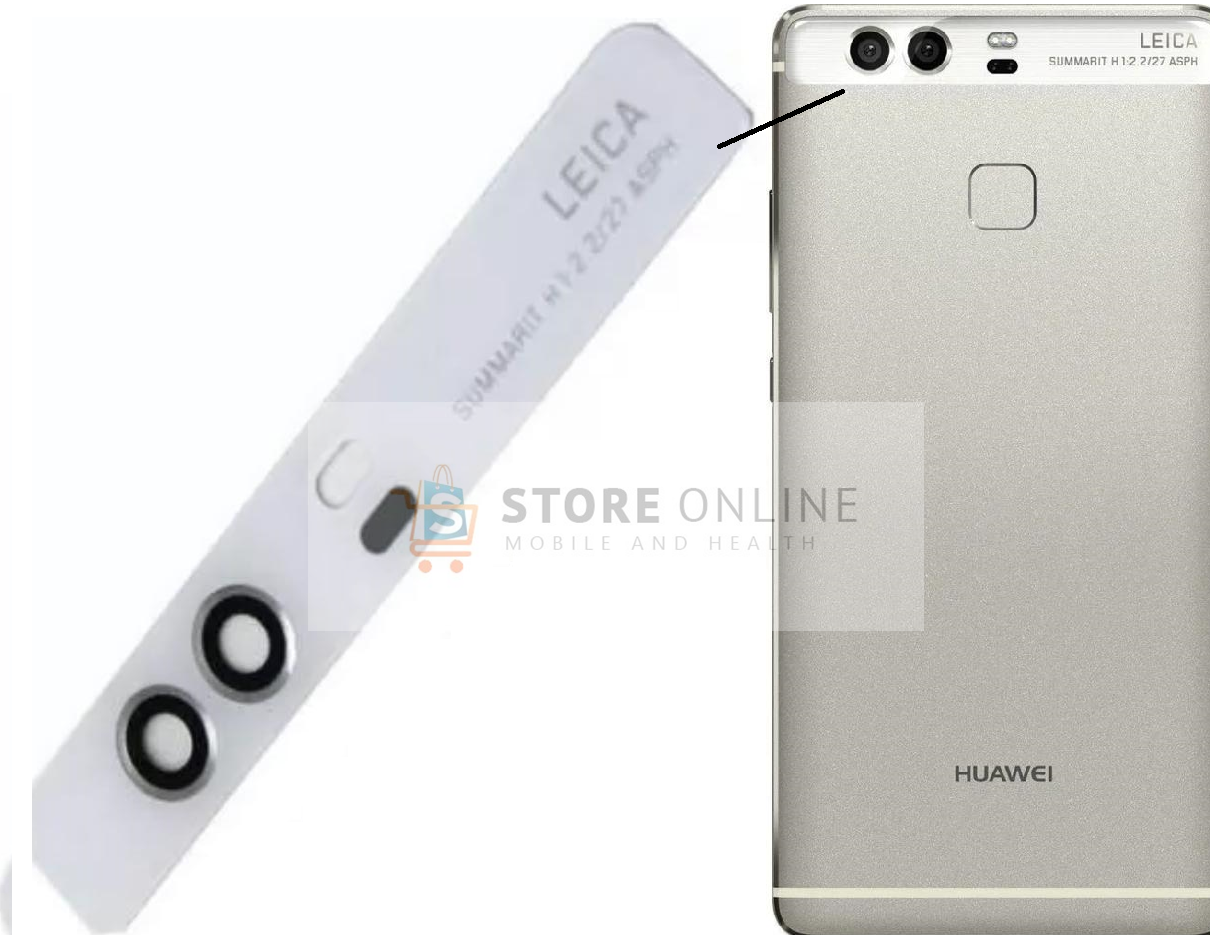 Huawei P9 Plus Replacement Camera Lens Cover With Adhesive White