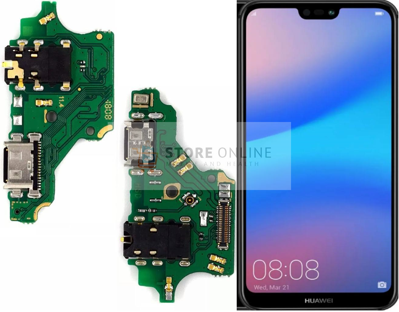Huawei P20 Lite Charging Port Dock Connector Headphone Jack Replacement