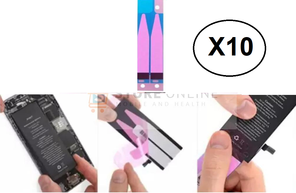 iPhone 6 Plus 6S Plus & 7 Plus Battery Adhesive Sticker Lot Tape Bonding Glue Strips x 10
