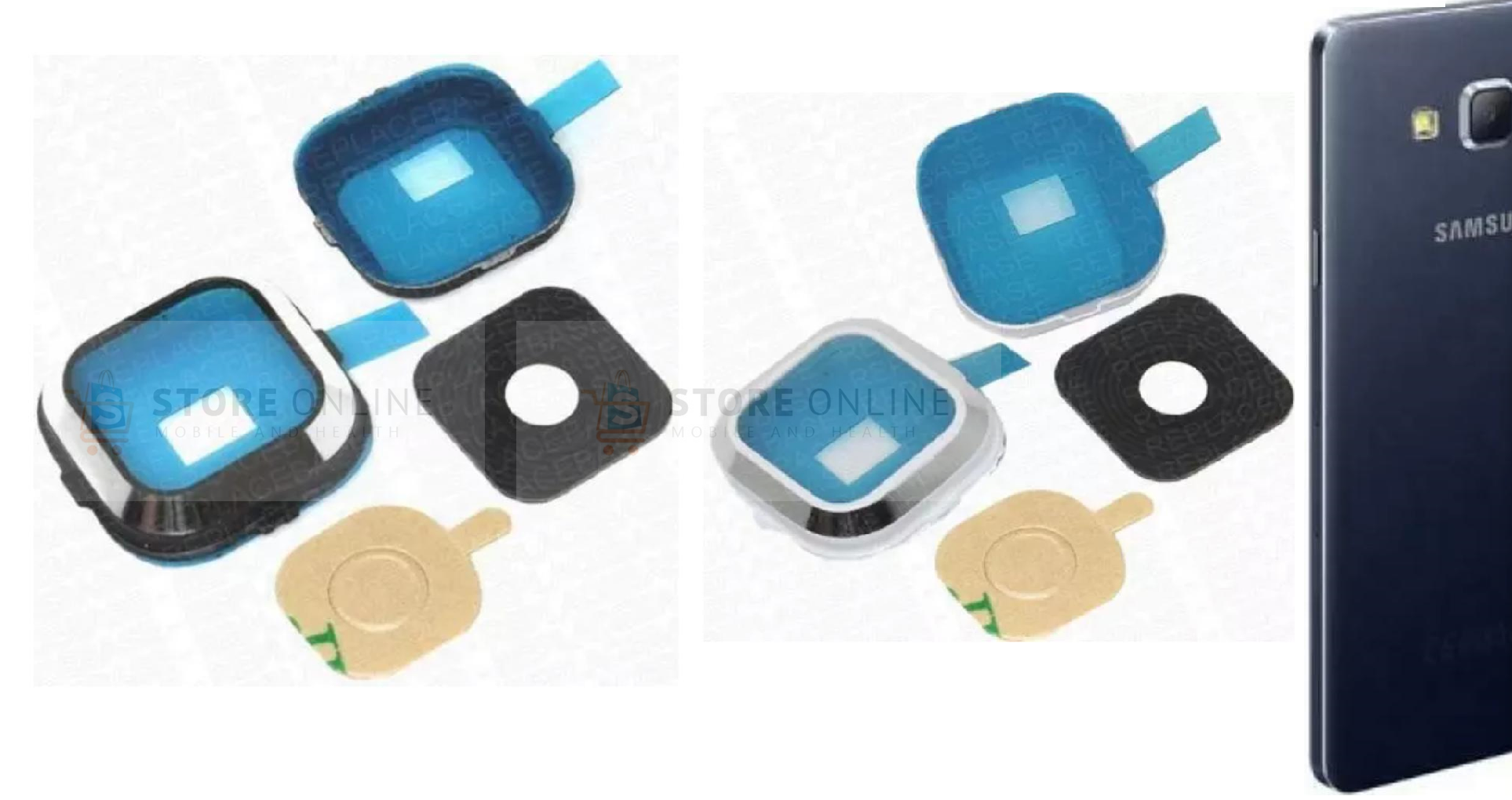 Samsung Galaxy A7 A700 Camera Lens Cover Replacement Glass With Adhesive