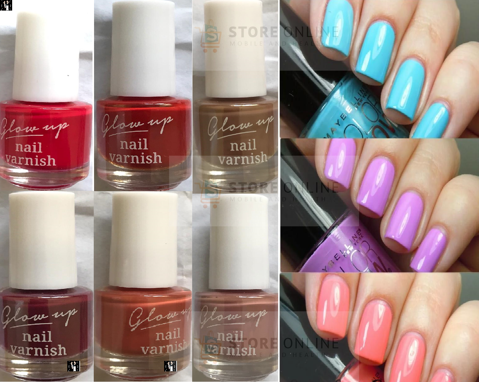 Glow Up New Nail Varnish Reds and Nudes