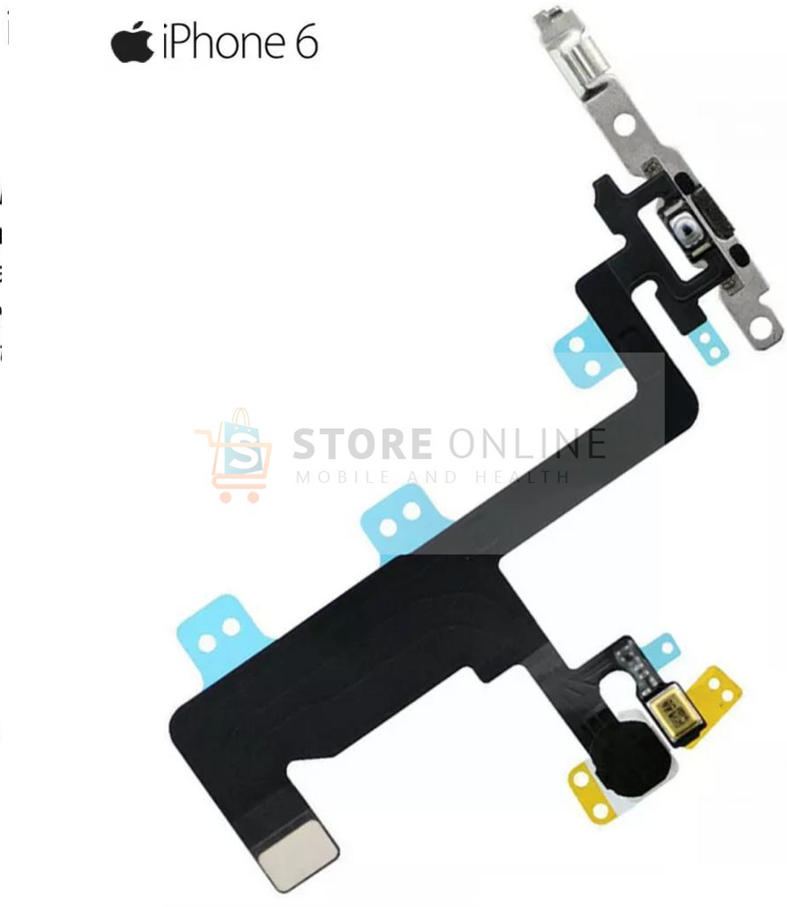 iPhone 6 Power Flex Cable Volume Buttons Mute Switch Mic & Flash With Brackets