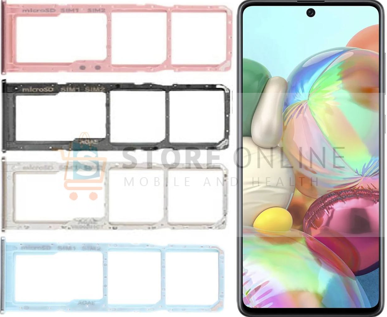 Samsung Galaxy A71 A715 Sim Tray Holder