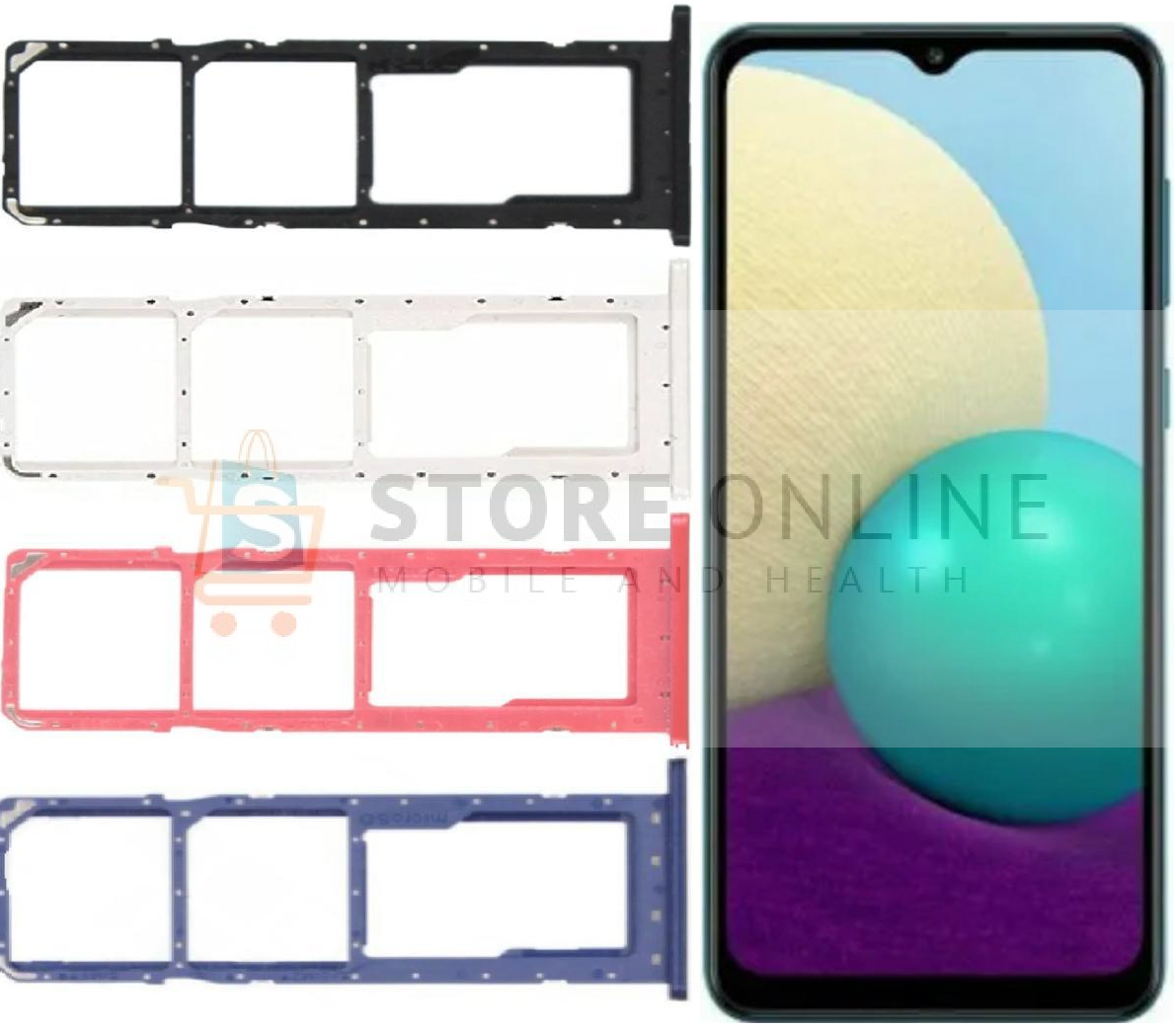 Samsung Galaxy A02s A025 Sim Tray Holder