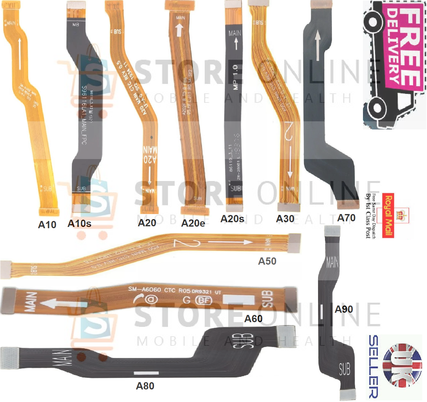 Samsung Galaxy A Series Main Flex Charging Ribbon
