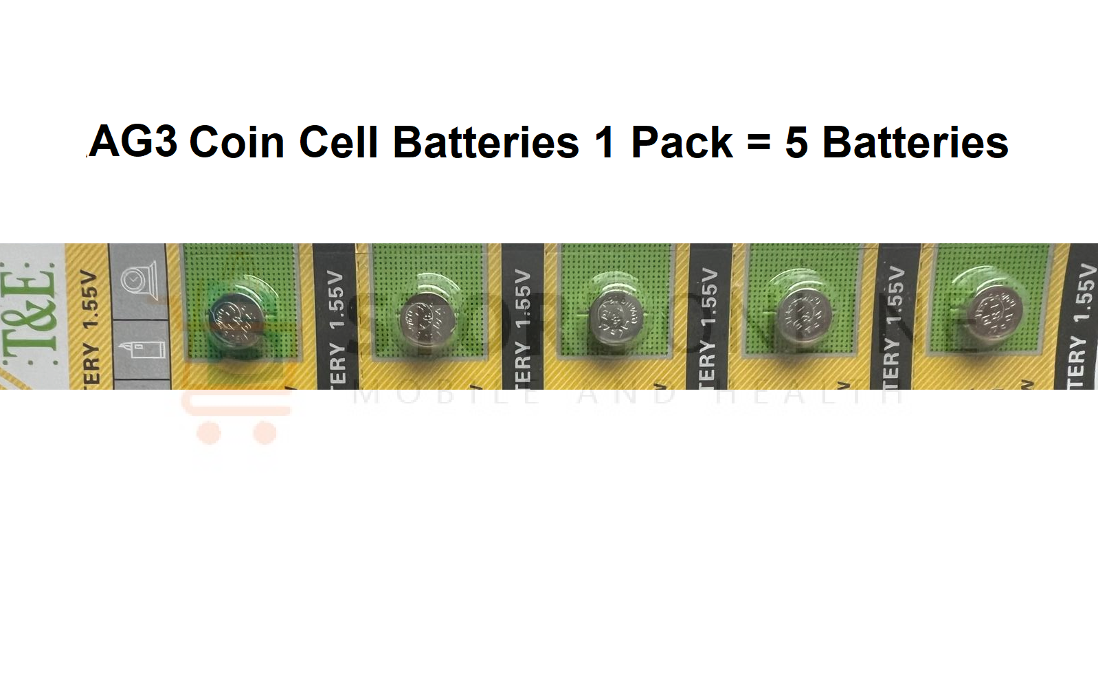 AG3 Coin Cell Watch Remote Alkaline Battery - 1 Pack