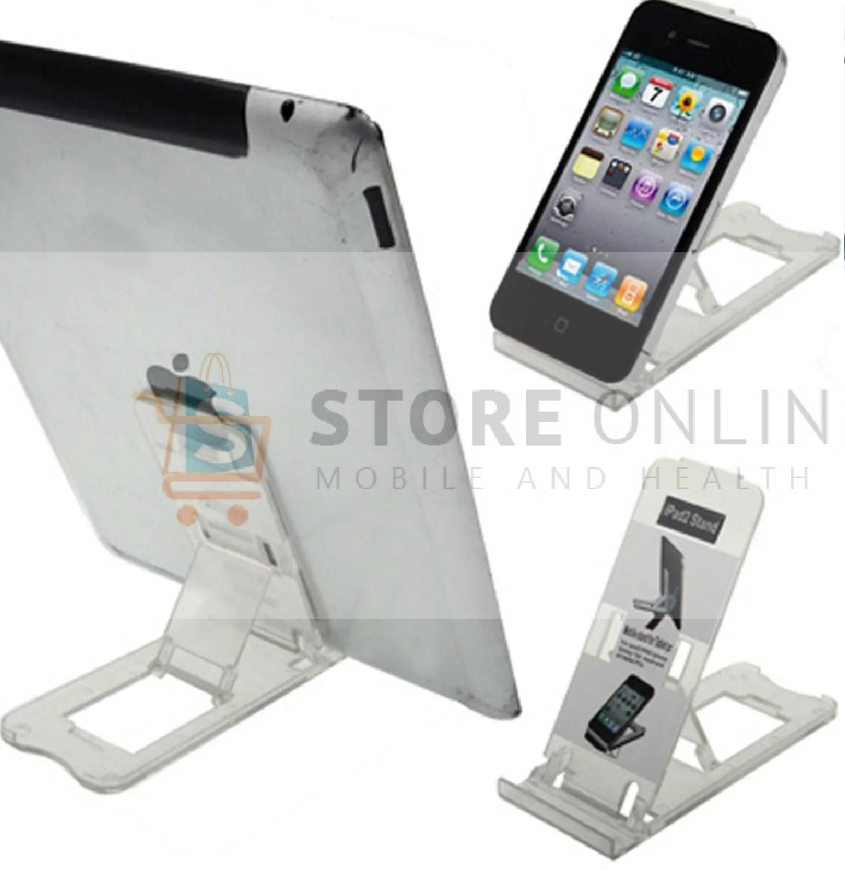 Desk Stand Mobile Adjustable Folding Holder for Phones & Tablets