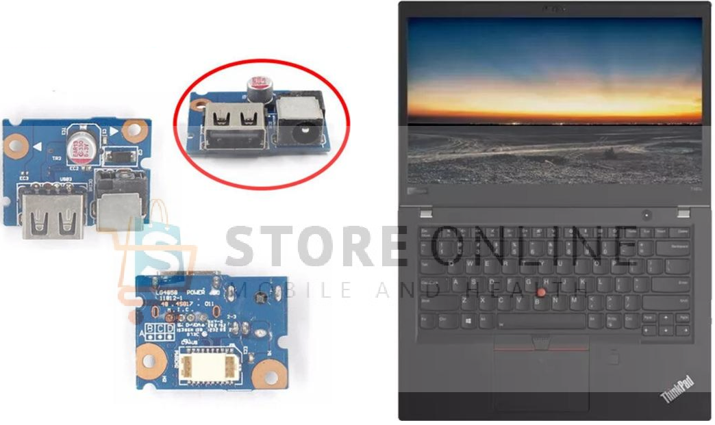 Lenovo G480 G485 G580 DC Power Charging Dock USB Port