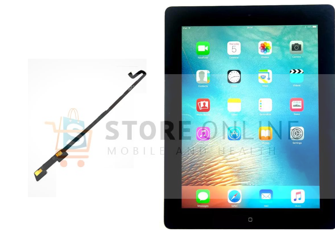 Apple iPad 4 Replacement Home Button Ribbon Connector Flex