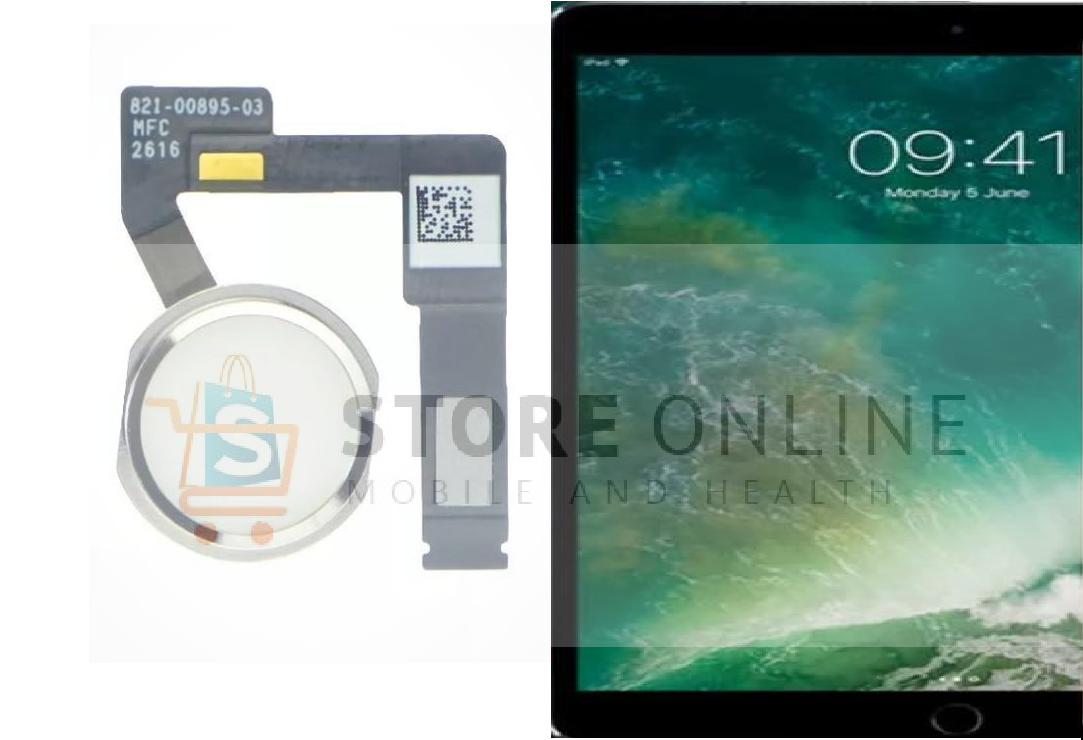 iPad Pro 10.5" Replacement Home Button Flex (White/Silver)