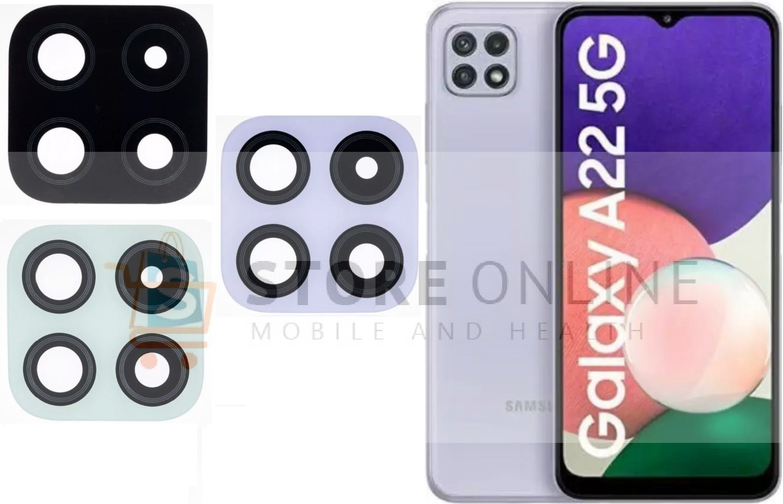 Samsung Galaxy A22 5G Replacement Back Camera Glass Cover