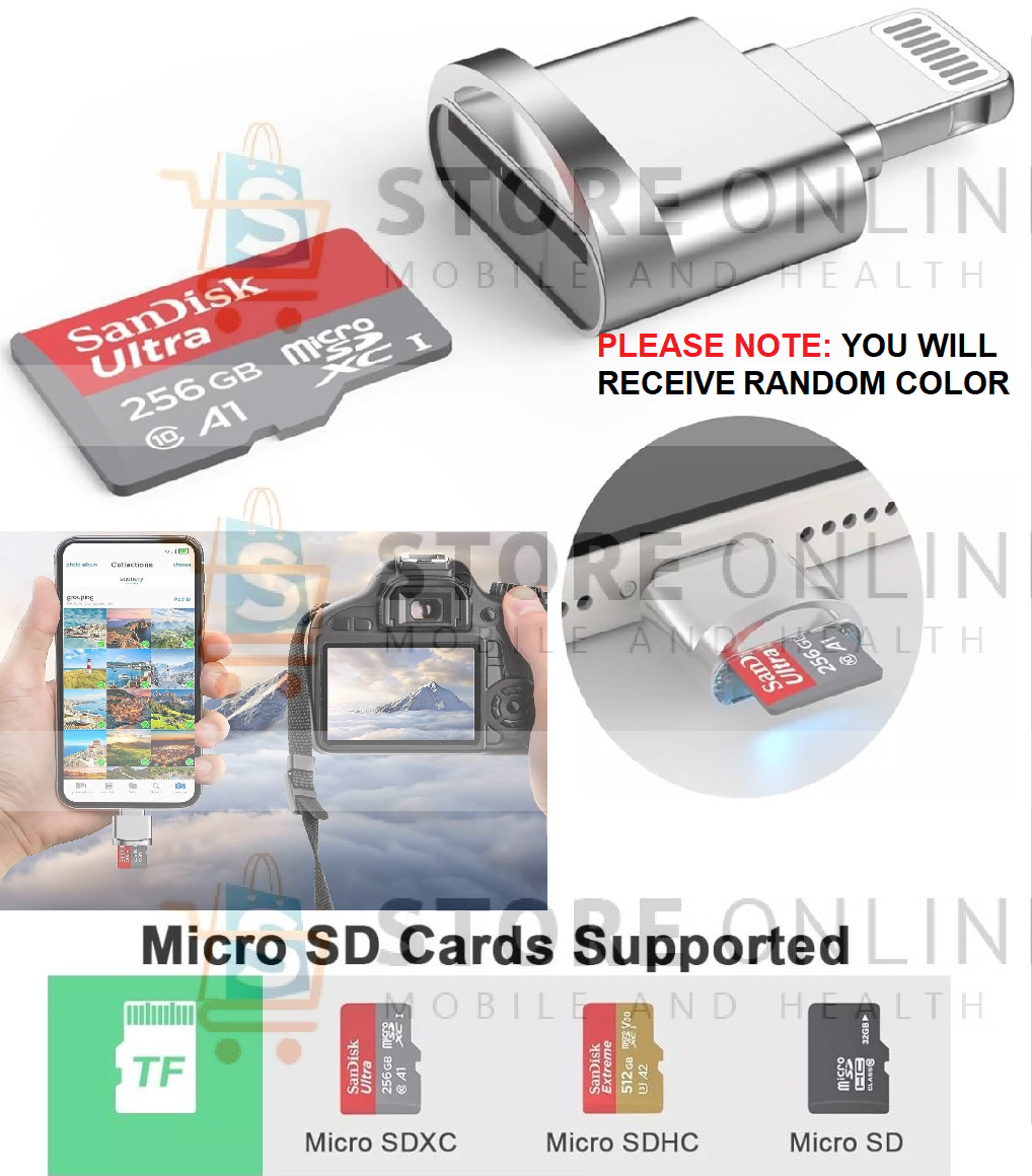iPhone iPad Mini Micro SD TF Card Reader Adapter
